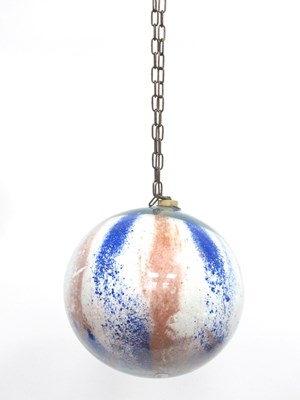 Lot 1286 - A Victorian Hanging Glass Witches Ball,...