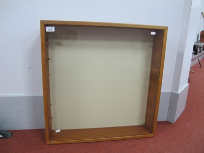 Lot 614 - A wooden construction glazed display cabinet...