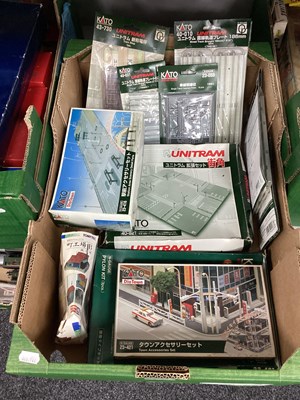 Lot 144 - Kato N gauge accessories and kits comprising...