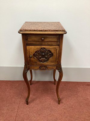 Lot 1464 - A Late XIX Century Continental Walnut Bedside...