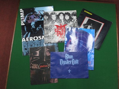 Lot 524 - Heavy Metal Tour Programs, six to include...