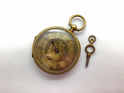 Lot 151 - A XIX Century Openface Pocket Watch, the...