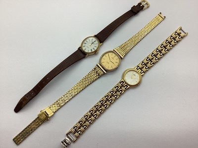 Lot 145 - Omega; A DeVille Quartz Ladies Wristwatch, the...