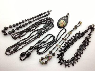 Lot 25 - Victorian and Later Bead Necklaces, a...