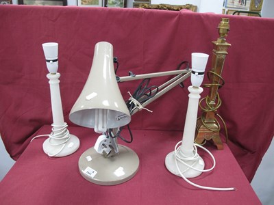 Lot 1441 - Anglepoise Lamp, brass table lamp, pair of...