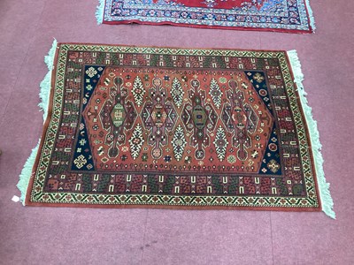 Lot 1578 - Adedis Kashmir Tassled Woold Rug, with four...