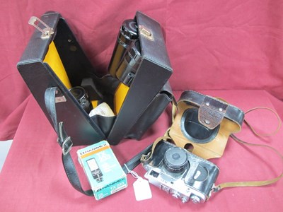 Lot 1423 - Zorki - 4K Camera, three extra lenses.