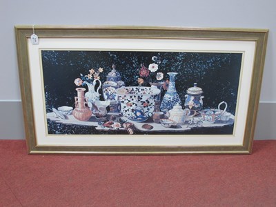 Lot 1475 - A Large Framed Colour Print Still Life...