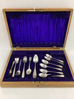 Lot 113 - T. Goldsmith Teaspoon, initialled; together...