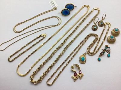 Lot 163 - A Collection of Gilt Coloured "925" Jewellery,...