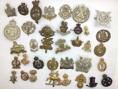 Lot 417 - Selection of British Army Cap Badges,...