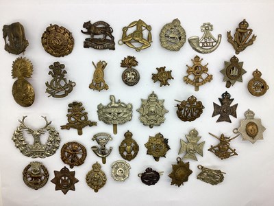 Lot 413 - Selection of British Army Cap Badges,...