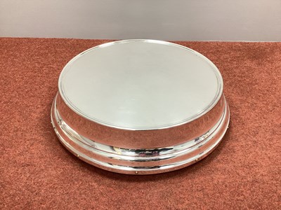Lot 45 - A Large Plated Wedding Cake Stand, of tapering...
