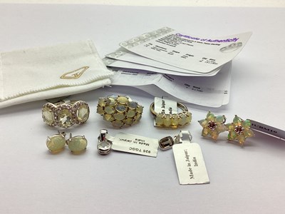 Lot 245 - A Collection of "925" TGGC Stone Set Jewellery,...