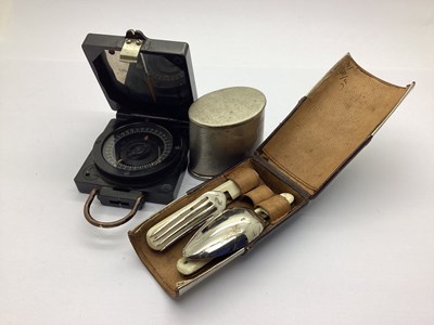 Lot 414 - WWII British Magnetic Marching Compass Mark 1,...