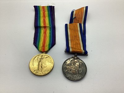 Lot 453 - WWI Duo of British Medals, comprising British...