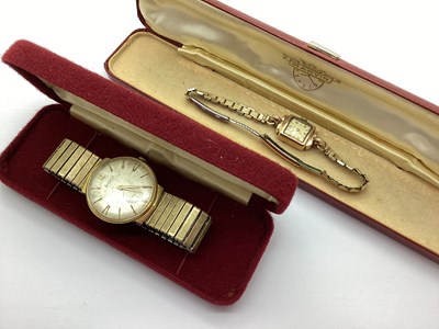 Lot 158 - Marvin; A 9ct Gold Cased Ladies Wristwatch,...