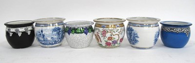 Lot 1097 - Six Early Maling Pottery Caché Pots, of...