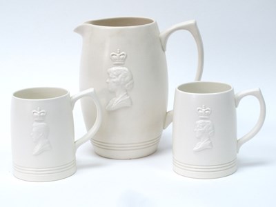 Lot 1099 - A Keith Murray for Wedgwood Pottery Jug and...