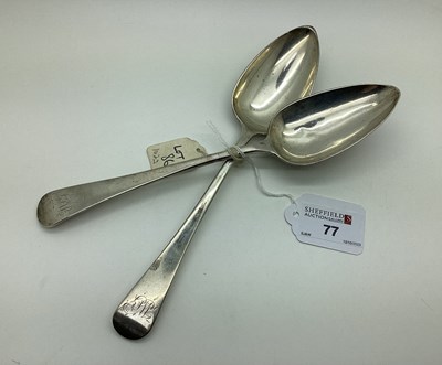 Lot 77 - A Pair of Hallmarked Silver Old English...
