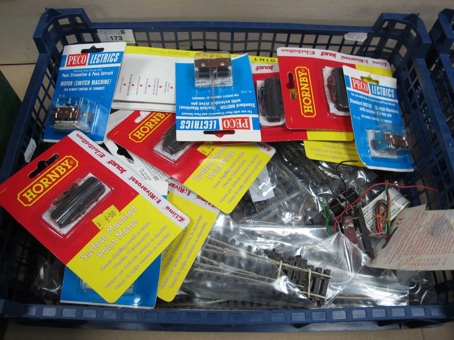 Lot 173 - A quantity of "OO" Gauge Points, Points Motors...