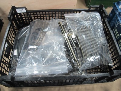 Lot 197 - A quantity of 'N' Gauge Track including Points,...