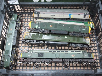 Lot 208 - Six "OO" Gauge Outline Diesel Locomotives by...