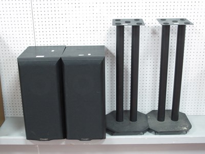 Lot 408 - Pair of Mission 701 Speakers and Stands, noted...