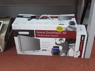 Lot 422 - Sonos Zoneplayer S5 and Zonebridge 100, boxed...