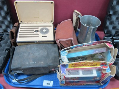 Lot 1432 - Marconi Marconiphone Radio, Polaroid 101 land...