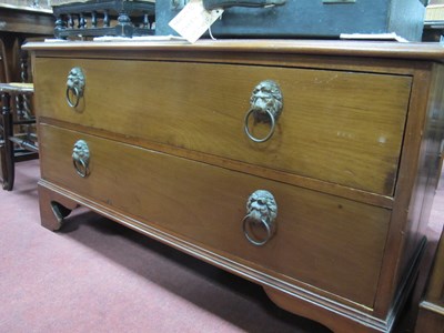 Lot 1604 - XX Century Mahogany Two Drawer Chest of...