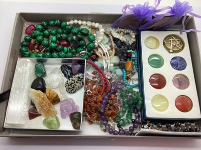 Lot 161 - An Assortment of Hardstone Jewellery,...