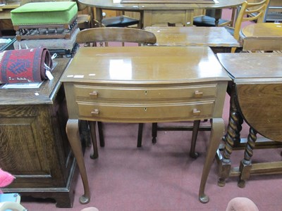 Lot 1611 - XX Century Mahogany Two Drawer Chest, top with...