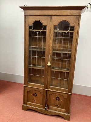 Lot 1477 - An Early XX Century Art Nouveau Oak Bookcase,...