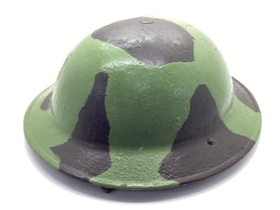 Lot 367 - WWII British Brodie Helmet, with liner and...