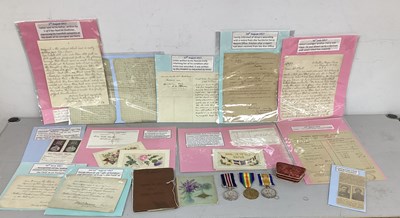 Lot 478 - Scarce Collection of WWI Medals and Ephemera,...