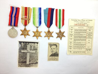 Lot 465 - WWII Medal Group and Paperwork, including 1939-...