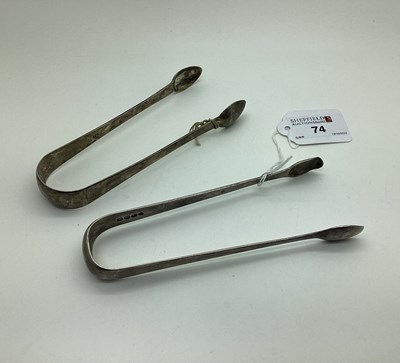 Lot 74 - A Pair of Hallmarked Silver Sugar Tongs, WEWF,...