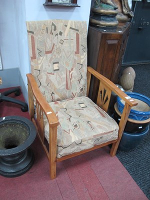 Lot 1544 - Early XX Century Ash Reclining Armchair, with...