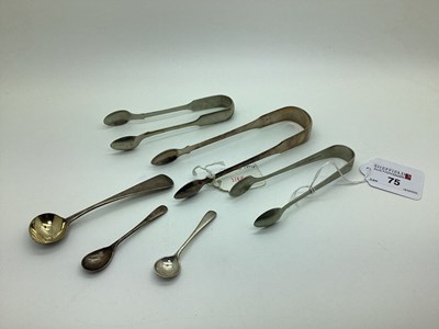 Lot 75 - A Pair of Hallmarked Silver Fiddle Pattern...