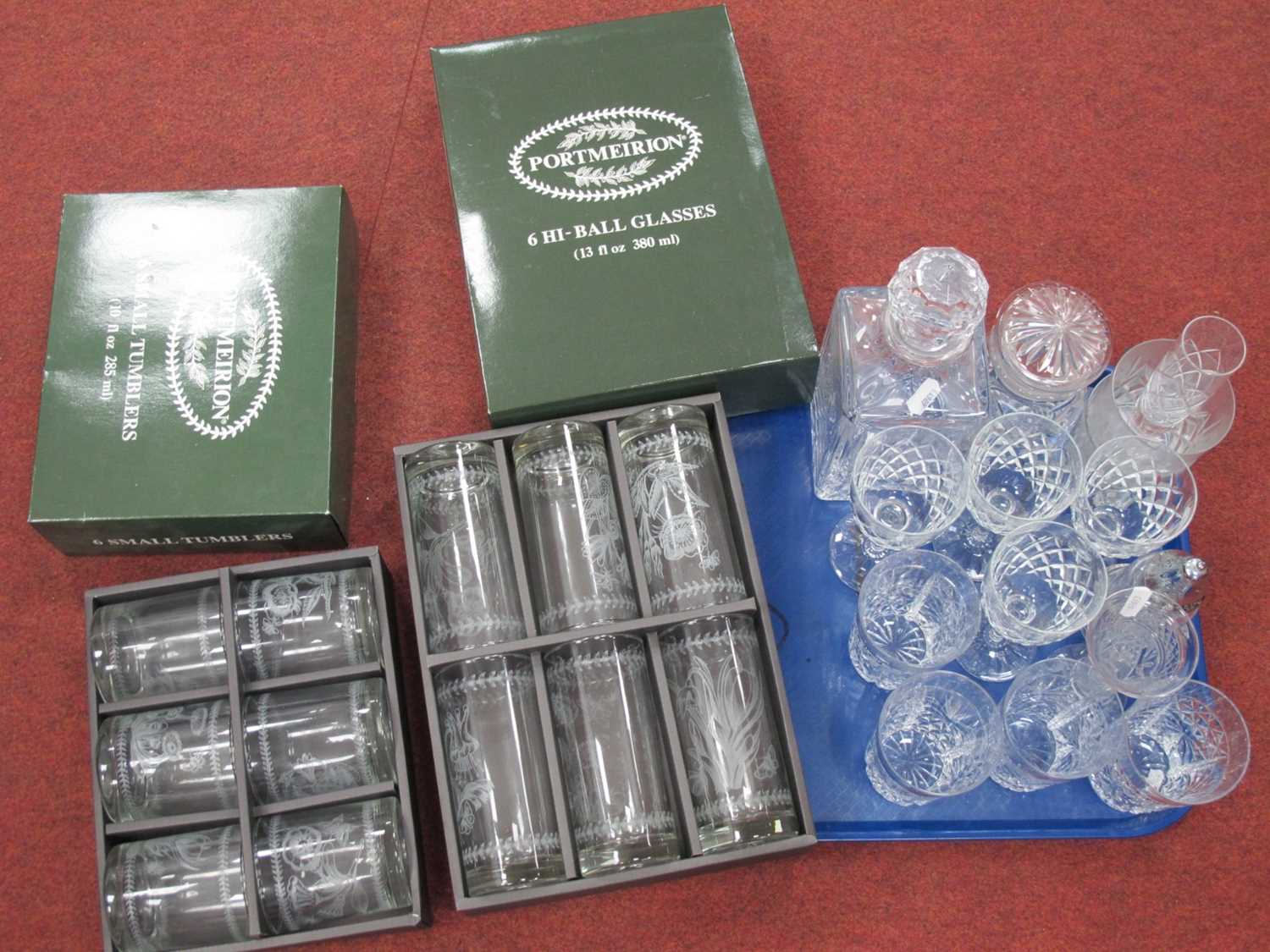 Lot 1258 - Portmeirion High Ball Tumblers and Small...