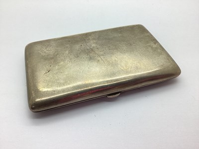 Lot 125 - A Hallmarked Silver Cigarette Case, (marks...