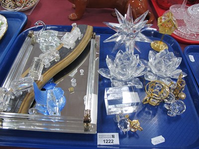 Lot 1222 - Swarovski, train, fish, teddy bear and...