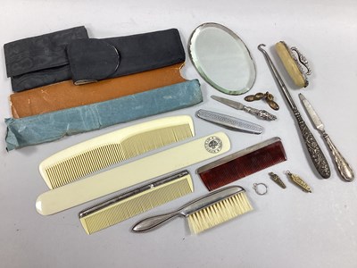 Lot 108 - Vintage "830S" Child's Brush and Comb Set,...