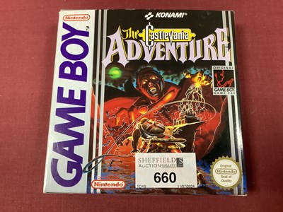 Lot 660 - The Castlevania Adventure Nintendo Game Boy...