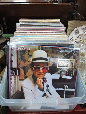 Lot 1060 - Over 100 LPs, artists include Elton John, Abba,...
