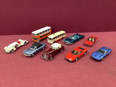 Lot 554 - Nine White Metal and Diecast Model Vehicles by...