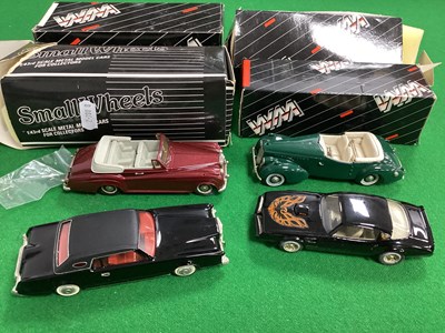 Lot 513 - Four 1:43rd Scale White Metal Model Cars by...