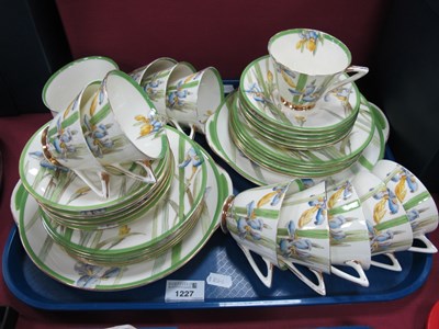 Lot 1227 - Royal Doulton 'Iris' Pattern Tea Service,...