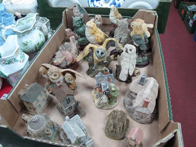 Lot 1101 - Collection of Resin Models of Owls, Lilliput...
